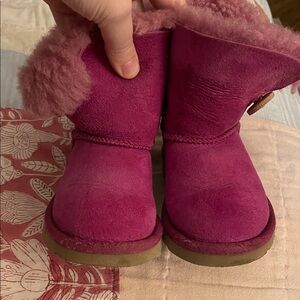 UGG Fuchsia Button Boots